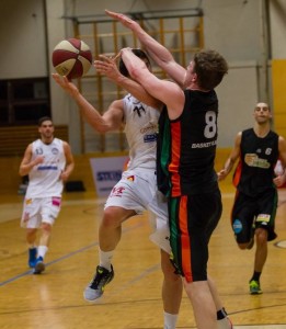 Basketball 2.Bundesliga 2014/15 Grunddurchgang 20.Runde Mattersburg ROCKS vs. Basket FLAMES